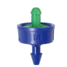 Dripper Emitter no Drain Pressure Compensating (PCND) 2 L/hr Blue/Green (Code:0078-www.vikon.in)